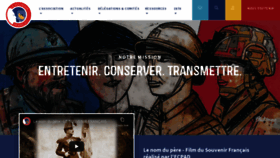 What Le-souvenir-francais.fr website looked like in 2020 (3 years ago)