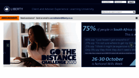 What Learning.liberty.co.za website looked like in 2020 (3 years ago)