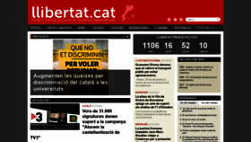What Llibertat.cat website looked like in 2020 (3 years ago)