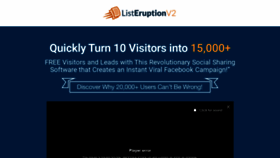 What Listeruption.com website looked like in 2020 (3 years ago)