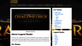 What Legendstudio.com website looked like in 2020 (3 years ago)