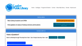 What Londonpubliclibrary.ca website looked like in 2020 (3 years ago)