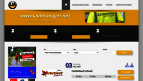 What Laufmanager.net website looked like in 2020 (3 years ago)