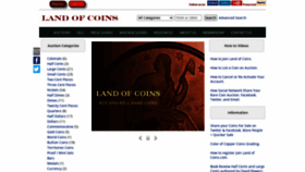What Landofcoins.com website looked like in 2020 (3 years ago)