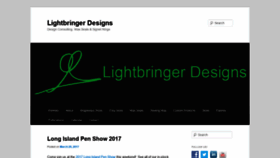 What Lightbringerdesigns.com website looked like in 2020 (3 years ago)