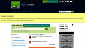 What Library.vcc.ca website looked like in 2020 (3 years ago)