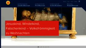 What Landesmuseum.li website looked like in 2020 (3 years ago)