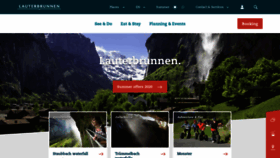 What Lauterbrunnen.swiss website looked like in 2020 (3 years ago)