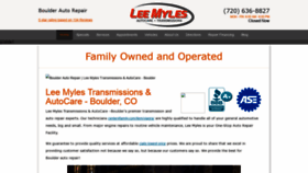 What Leemyles-boulder.com website looked like in 2020 (3 years ago)