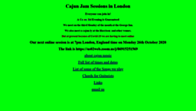 What Londoncajunjammers.org website looked like in 2020 (4 years ago)