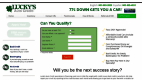 What Luckysautocredit.com website looked like in 2020 (3 years ago)