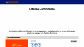What Loterias.do website looked like in 2020 (3 years ago)