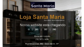 What Lojasantamaria.com.br website looked like in 2020 (3 years ago)