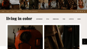 What Livingincolorblog.com website looked like in 2020 (3 years ago)
