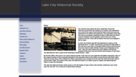 What Lakecityhistoricalsociety.org website looked like in 2020 (3 years ago)