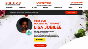 What Livingproofnyc.com website looked like in 2020 (3 years ago)