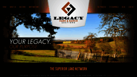 What Legacylandauctions.com website looked like in 2020 (3 years ago)