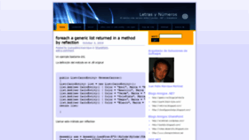 What Letrasandnumeros.com website looked like in 2020 (3 years ago)