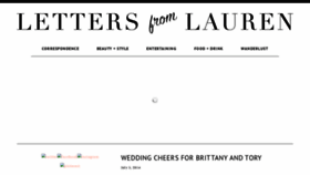 What Lettersfromlauren.com website looked like in 2020 (3 years ago)