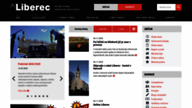 What Liberec.cz website looked like in 2020 (3 years ago)