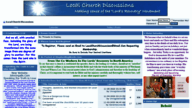 What Localchurchdiscussions.com website looked like in 2020 (3 years ago)