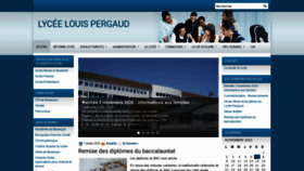 What Lyceepergaud.fr website looked like in 2020 (3 years ago)