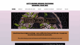 What Lottibrowndesigns.com website looked like in 2020 (3 years ago)