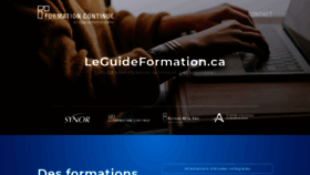 What Leguideformations.com website looked like in 2020 (3 years ago)