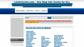 What Loinfocentre.com website looked like in 2020 (3 years ago)
