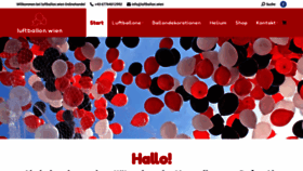 What Luftballon.wien website looked like in 2020 (3 years ago)