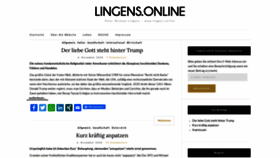 What Lingens.online website looked like in 2020 (3 years ago)