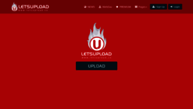 What Letsupload.to website looked like in 2020 (3 years ago)