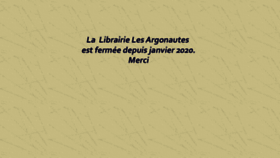 What Librairielesargonautes.fr website looked like in 2020 (3 years ago)