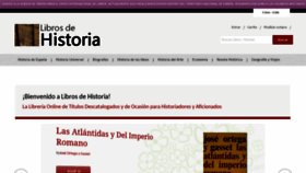 What Librosdehistoria.es website looked like in 2020 (3 years ago)