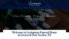 What Levingstonfuneralhome.com website looked like in 2020 (3 years ago)