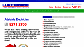 What Lukeelectrical.com website looked like in 2020 (3 years ago)
