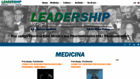 What Leadershipmedica.it website looked like in 2020 (3 years ago)