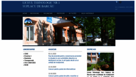What Liceulsuplac.ro website looked like in 2020 (3 years ago)