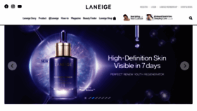 What Laneige.com.sg website looked like in 2020 (3 years ago)