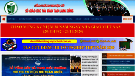 What Lamdong.edu.vn website looked like in 2020 (3 years ago)