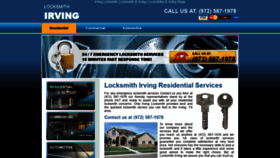 What Locksmithirving.org website looked like in 2020 (3 years ago)