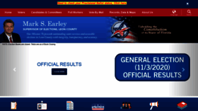 What Leonvotes.gov website looked like in 2020 (3 years ago)