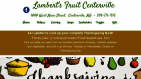 What Lambertsfruitcenterville.com website looked like in 2020 (3 years ago)
