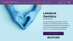What Lakelandfldentistry.com website looked like in 2020 (3 years ago)