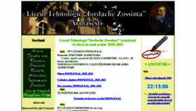 What Liceul-zossima-armasesti.ro website looked like in 2020 (3 years ago)