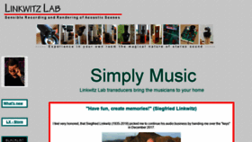 What Linkwitzlab.com website looked like in 2020 (3 years ago)