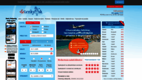 What Letenky.sk website looked like in 2020 (3 years ago)