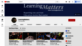 What Learningmatters.tv website looked like in 2020 (3 years ago)