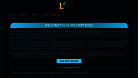 What Lolwildriftbuild.com website looked like in 2020 (3 years ago)