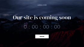 What Lekali.com website looked like in 2020 (3 years ago)